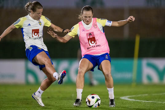 Anna Anvegård and Magdalena Eriksson of the Swedish