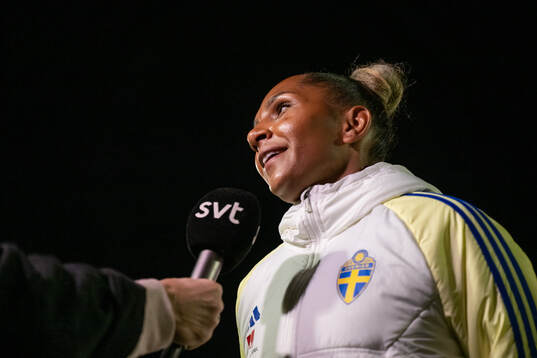 Madelen Janogy of the Swedish women's national football