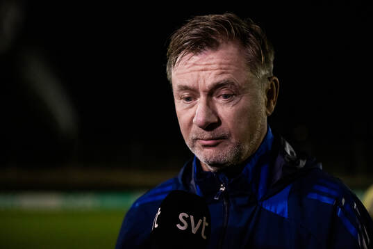 Head coach Peter Gerhardsson of the Swedish women's