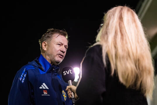 Head coach Peter Gerhardsson of the Swedish women's
