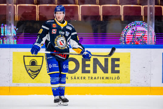 Leksands Kalle Östman i Borlänge tröja