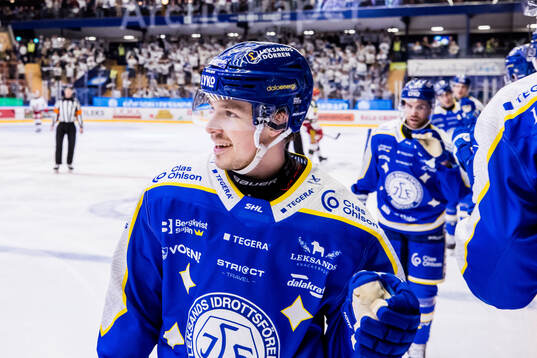 Leksands Marcus Karlberg jublar