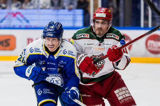 Leksands Justin Glenn Kloos och Modos Alexander True
