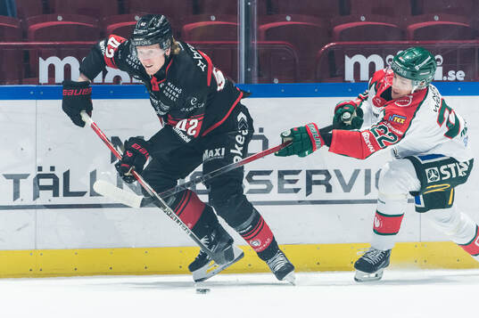 Malmö Redhawks Robin Salo och Frölundas Linus Nässen