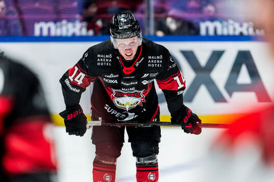 Malmö Redhawks Otto Stenberg deppar