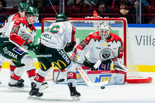 Frölundas målvakt Tobias Normann