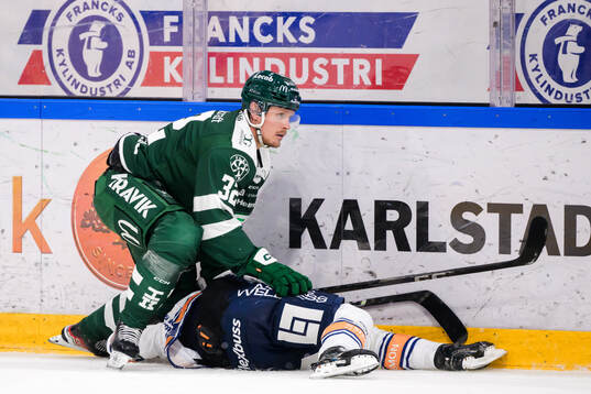 Färjestads Magnus Nygren och Växjös Filip Eriksson