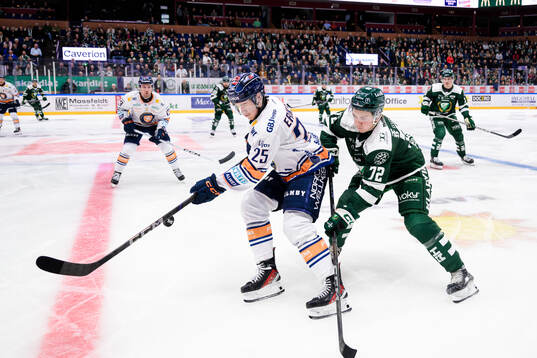 Växjös Filip Eriksson och Färjestads Stian Solberg