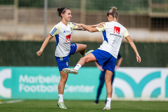 Julia Zigiotti Olme and Emma Kullberg of the Swedish