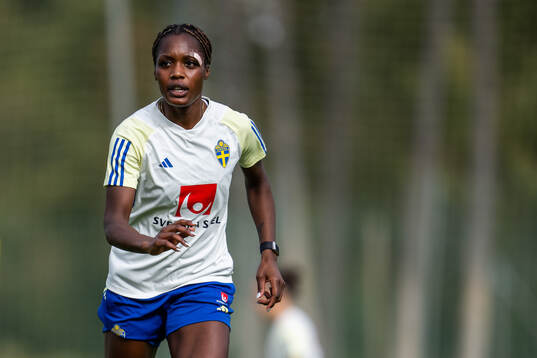 Evelyn Ijeh of the Swedish women's national football team