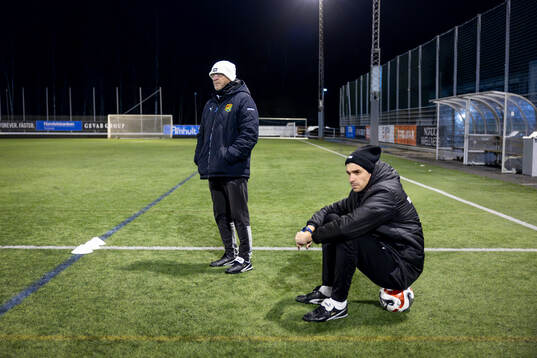 Torslandas tränare Declan Edge och Zlatan Krizanovic