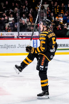 Skellefteås Axel Sandin Pellikka jublar