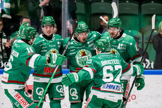 Rögles Linus Sandin, Dennis Everberg och Leon Bristedt