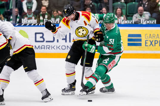 Brynäs Anton Rödin och Rögles Calle Själin