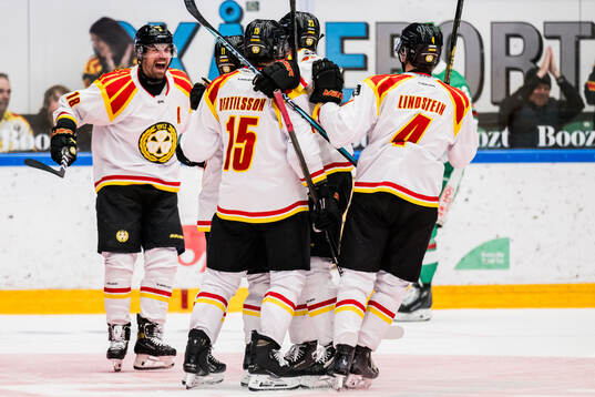 Brynäs Anton Rödin, Jordan Schroeder, Oskar Lindblom och