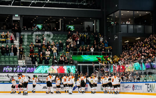 Brynäs spelare jublar