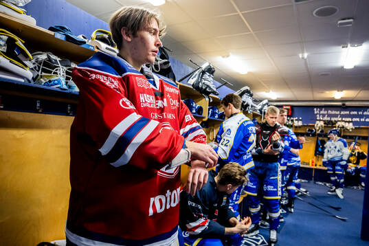 Leksands målvakt Marcus Gidlöf