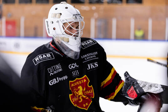 Alvesta SKs målvakt Algot Persson deppar