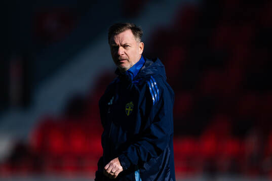 Head coach Peter Gerhardsson of the Swedish women's