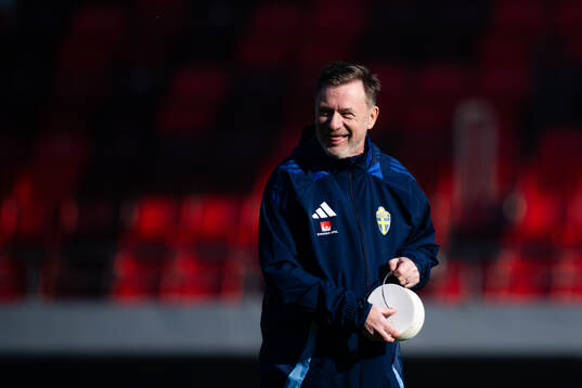 Head coach Peter Gerhardsson of the Swedish women's