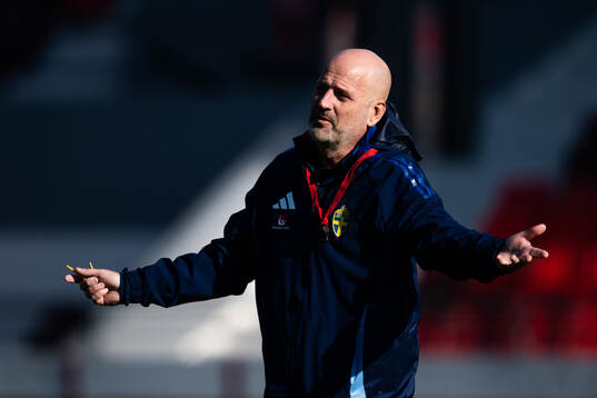Assistant coach Magnus Wikman of the Swedish women's