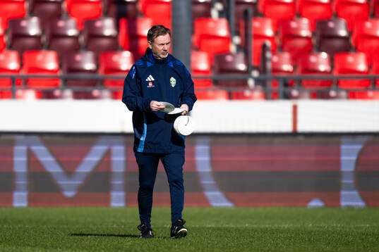 Head coach Peter Gerhardsson of the Swedish women's