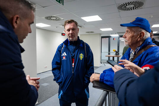 Head coach Peter Gerhardsson of the Swedish women's
