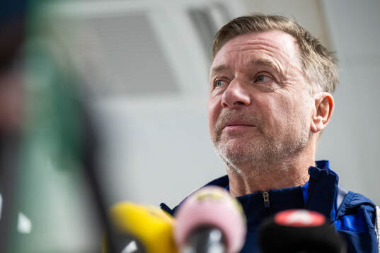 Head coach Peter Gerhardsson of the Swedish women's