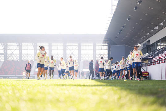 Players of the Swedish women's national football team