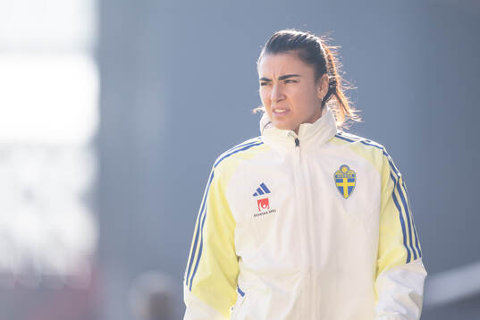 Goalkeeper Zecira Musovic of the Swedish women's national