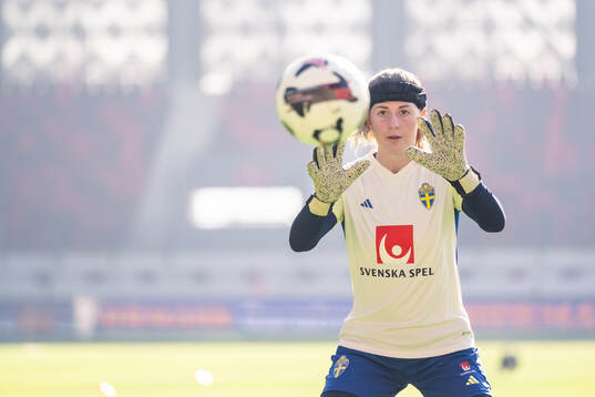 Goalkeeper Tove Enblom of the Swedish women's national