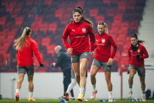 Sara Stokic of the Serbian women's national football team