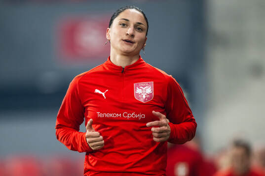 Nevena Damjanovic of the Serbian women's national football