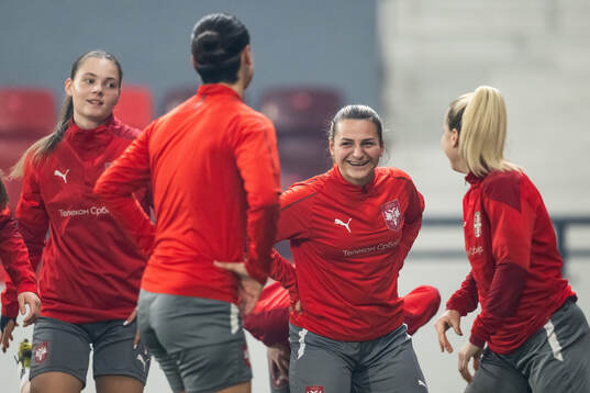 Emma Petrovic of the Serbian women's national football team