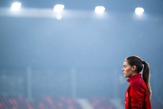 Milica Stojic of the Serbian women's national football team