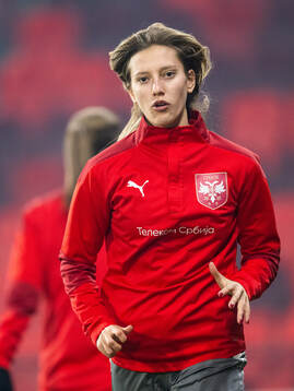 Sofija Sremcevic of the Serbian women's national football