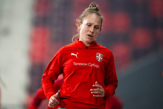 Aleksandra Lazarevic of the Serbian women's national