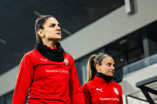 Jovana Damnjanovic of the Serbian women's national football