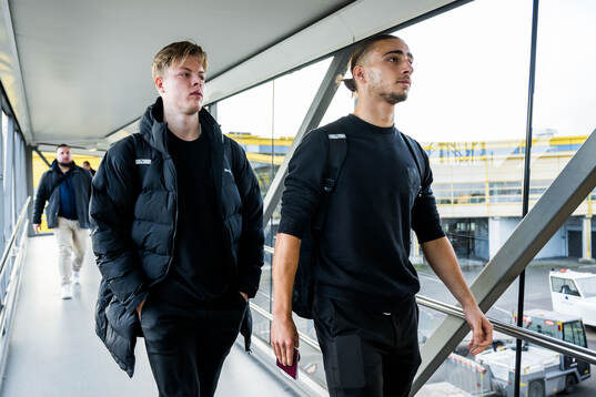 Nils Zätterström and Elison Makolli of Malmö FF
