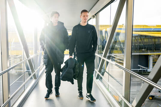 Goalkeeper William Nieroth Lundgren and Goalkeeper Joakim