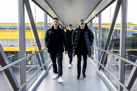Lasse Berg Johnsen, Jens Stryger Larsen and Oliver Berg of