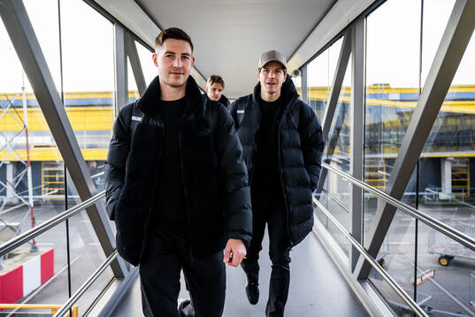 Lasse Berg Johnsen and Oliver Berg of Malmö FF