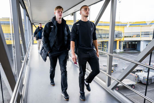 Nils Zätterström and Elison Makolli of Malmö FF
