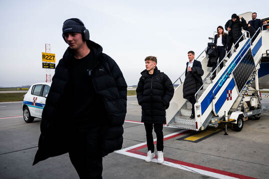 Daniel Gudjohnsen and Hugo Bolin of Malmö FF