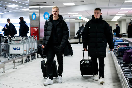Otto Rosengren and Sebastian Jörgensen of Malmö FF