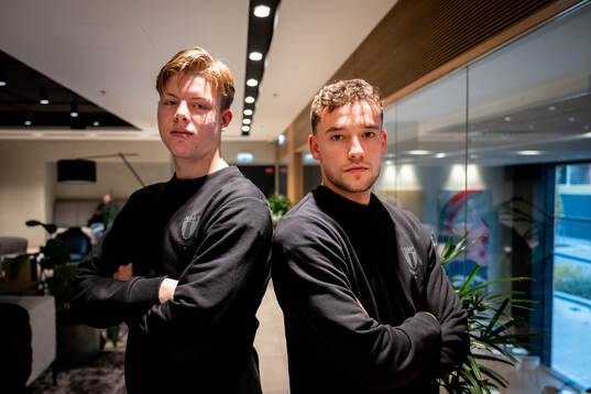Nils Zätterström and Colin Rösler of Malmö FF