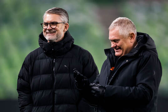CEO Niclas Carlnen and chairman Anders Pålsson of Malmö FF