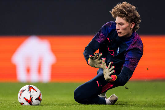 Goalkeeper William Nieroth Lundgren of Malmö FF