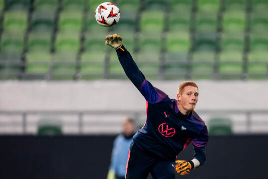 Goalkeeper Joakim Persson of Malmö FF
