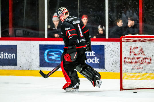 Nybros målvakt Tex Williamsson deppar